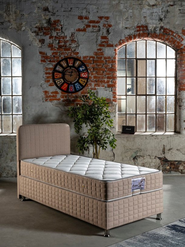 COTTON BED BASE HEADBOARD SET