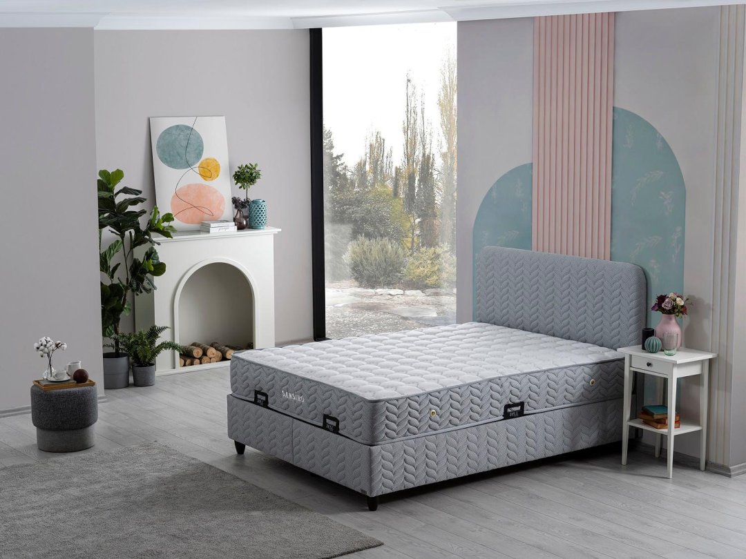 SANSIRO BED BASE HEADBOARD SET