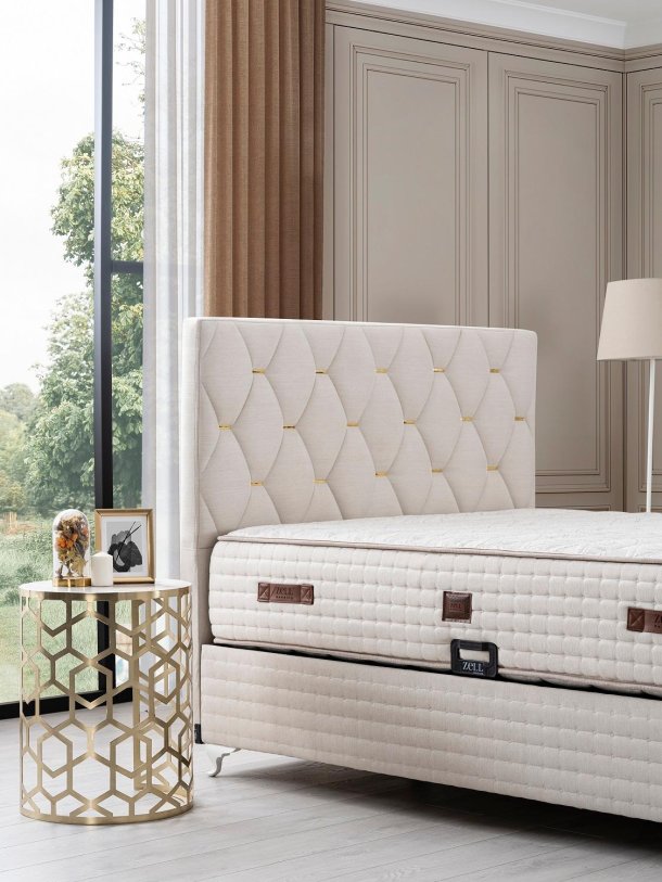 WHISPER BED BASE HEADBOARD SET