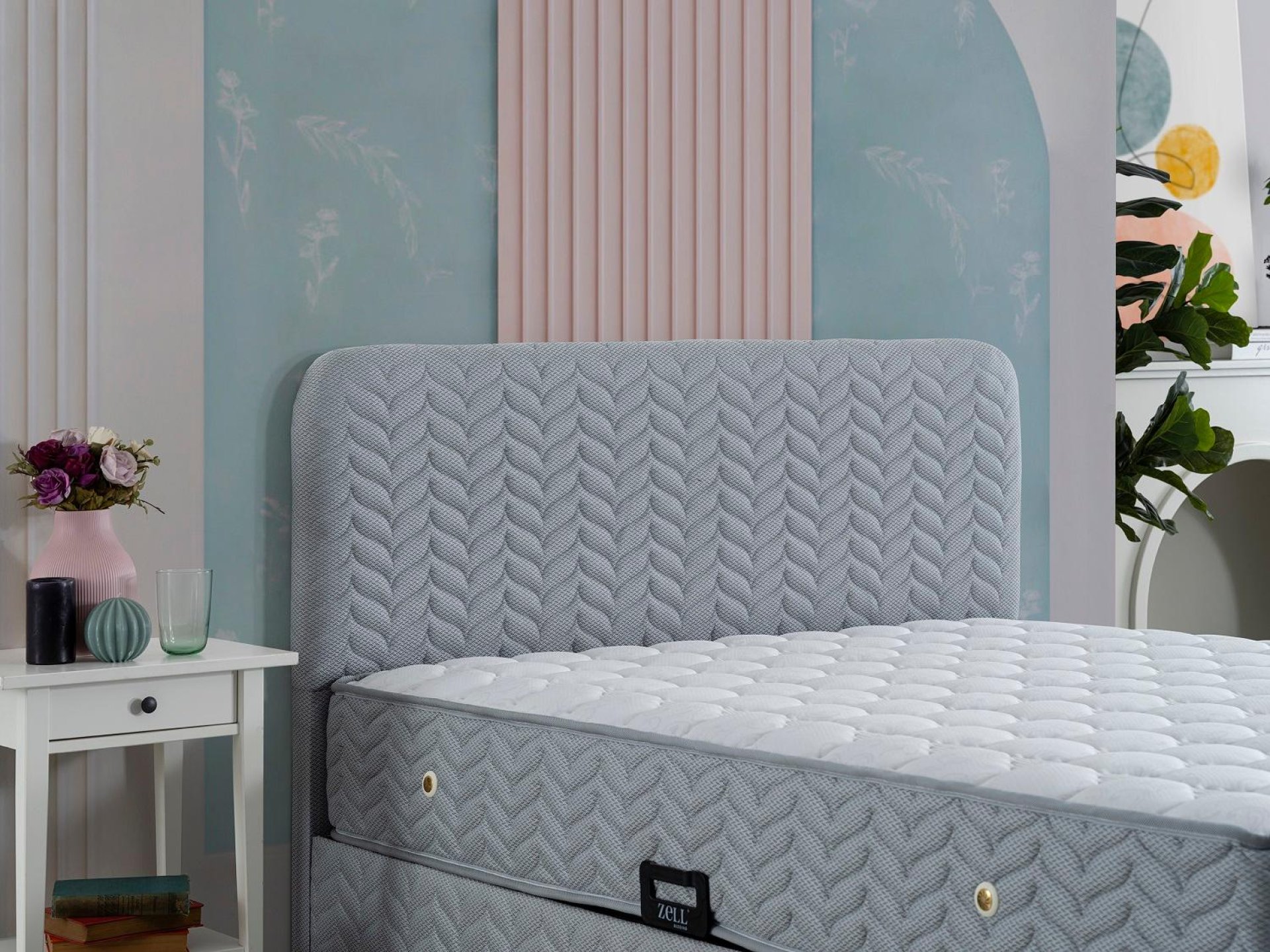 SANSIRO BED BASE HEADBOARD SET