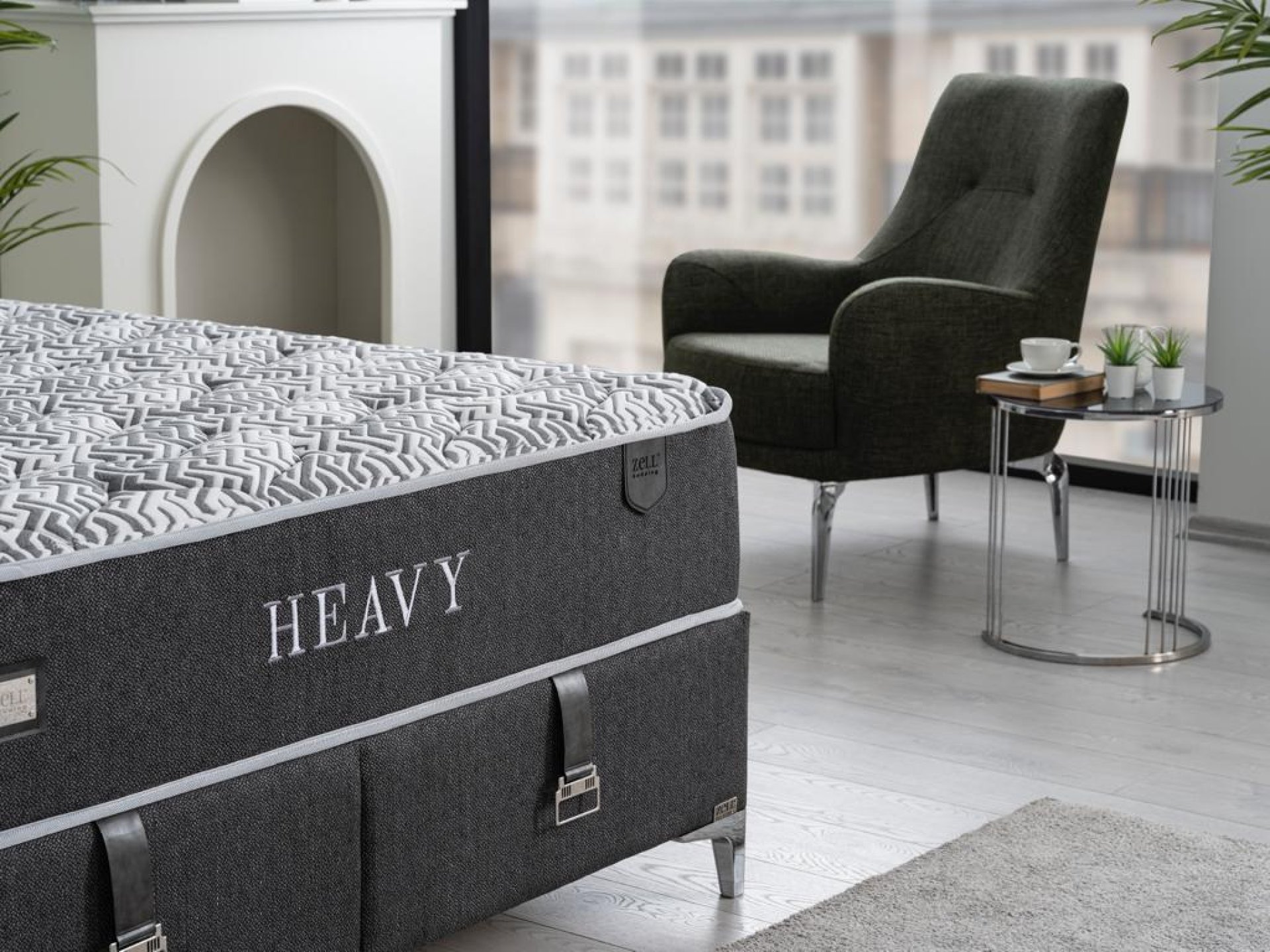 HEAVY BEDBASIS HOOFDBORD SET