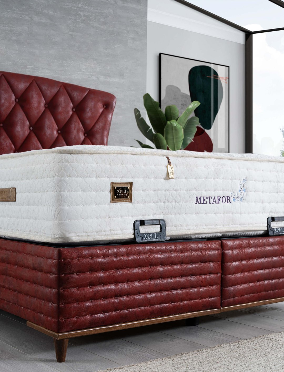 METAFOR BED BASE HEADBOARD SET
