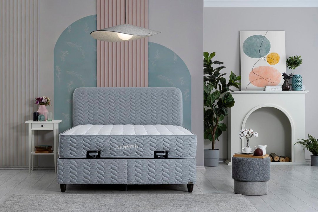 SANSIRO BED BASE HEADBOARD SET