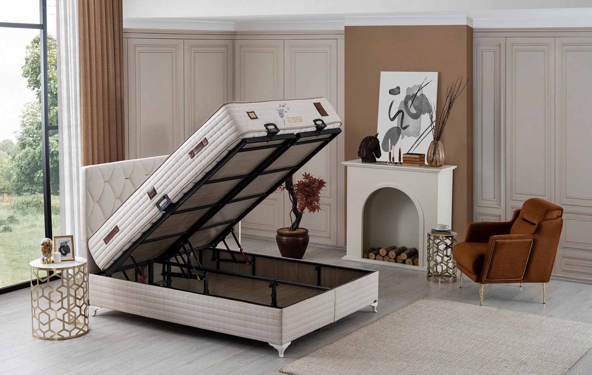 WHİSPER YATAK BAZA BAŞLIK SET