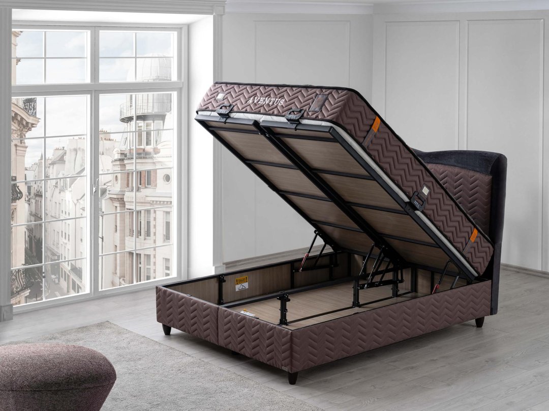 AVENTUS BED BASE HEADBOARD SET