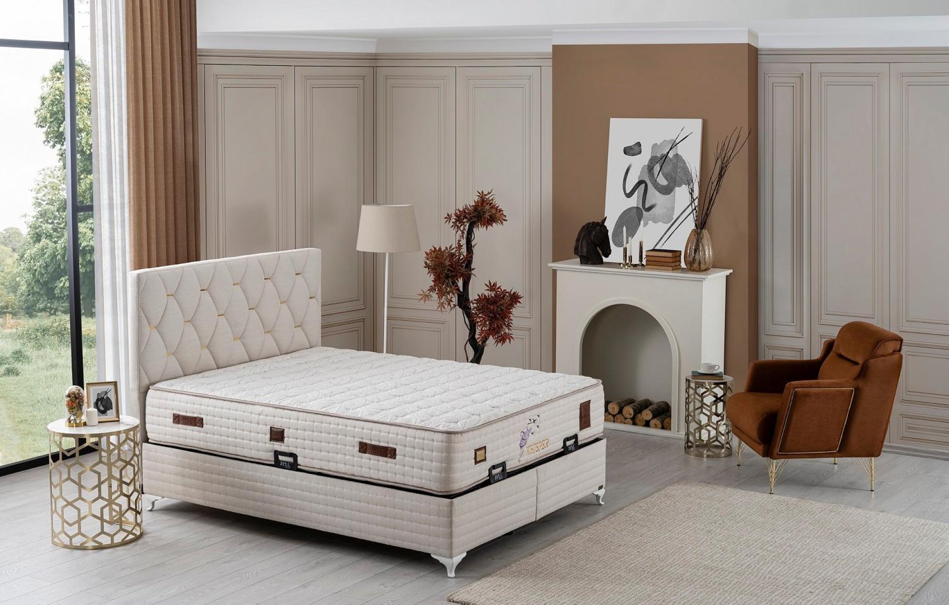 WHİSPER YATAK BAZA BAŞLIK SET