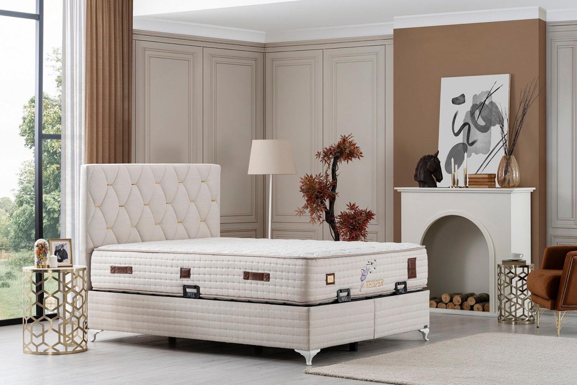 WHİSPER YATAK BAZA BAŞLIK SET