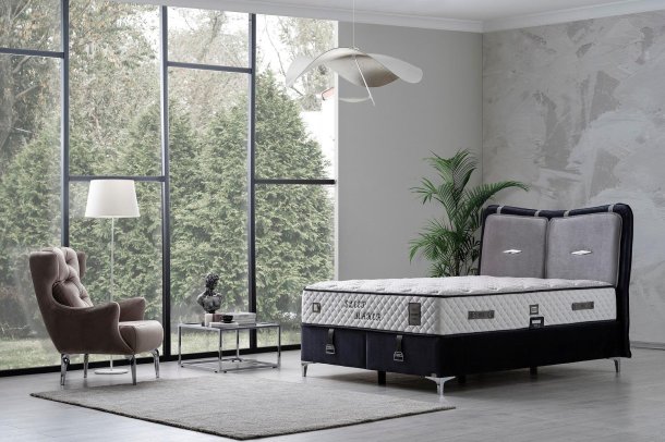 SLEEP MAKER BED BASE HEADBOARD SET