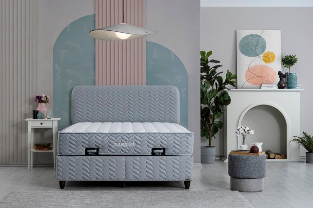 SANSIRO BED BASE HEADBOARD SET