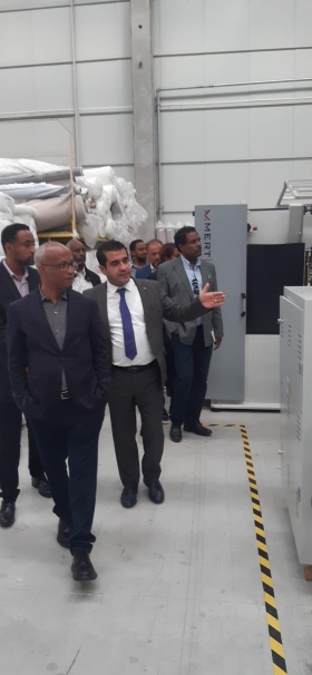Ethiopische vice-premier en ministers bezochten onze matrassenfabriek in Zell.